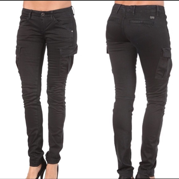 G-Star Denim - G-Star Raw Trooper Cargo Pants Jeans Black 4/30